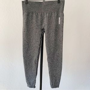 GYMSHARK Women’s Adapt Marl Heather Gray Seamless Leggings | Large